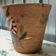Glazed ceramic cache-pot with Mexican decoration – Art Deco – 20th century