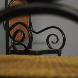 Chairs in bent beech and vienna straw, 1980