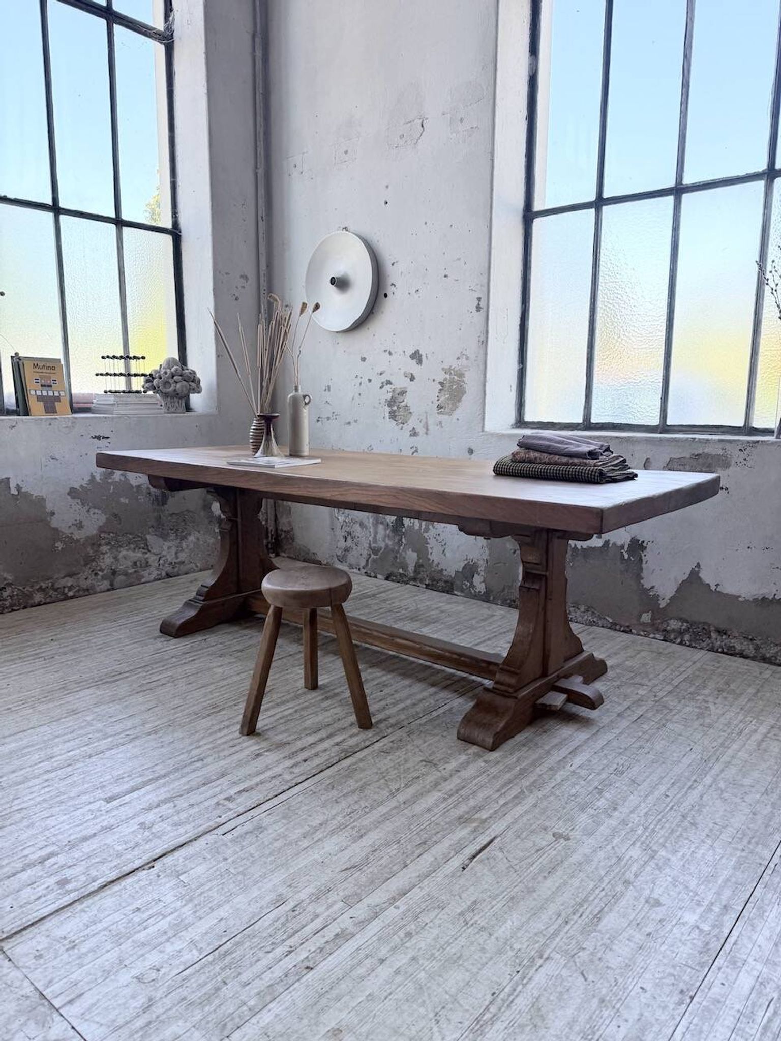 Table monastère chêne 1950 XXL