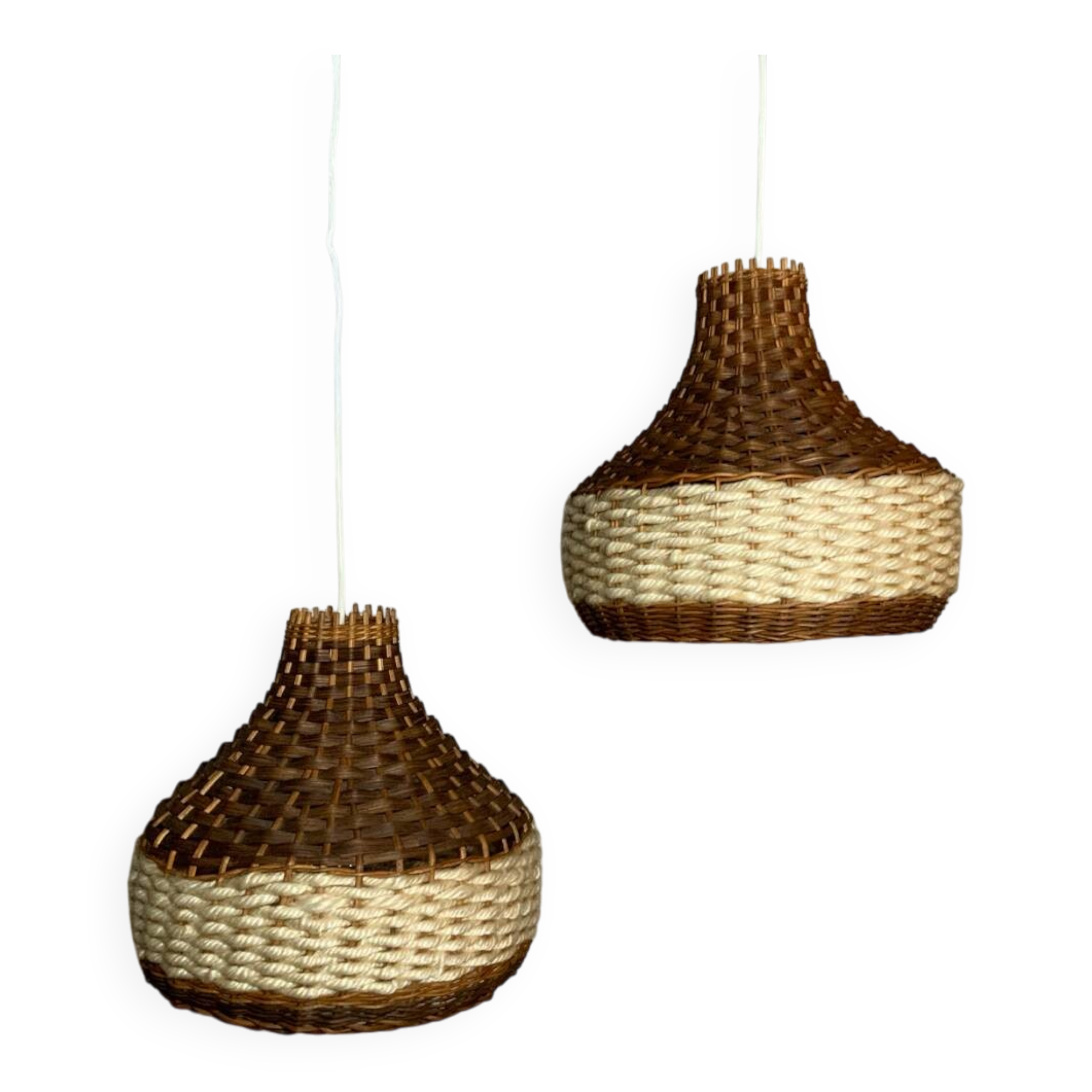Pair of vintage pendant lights