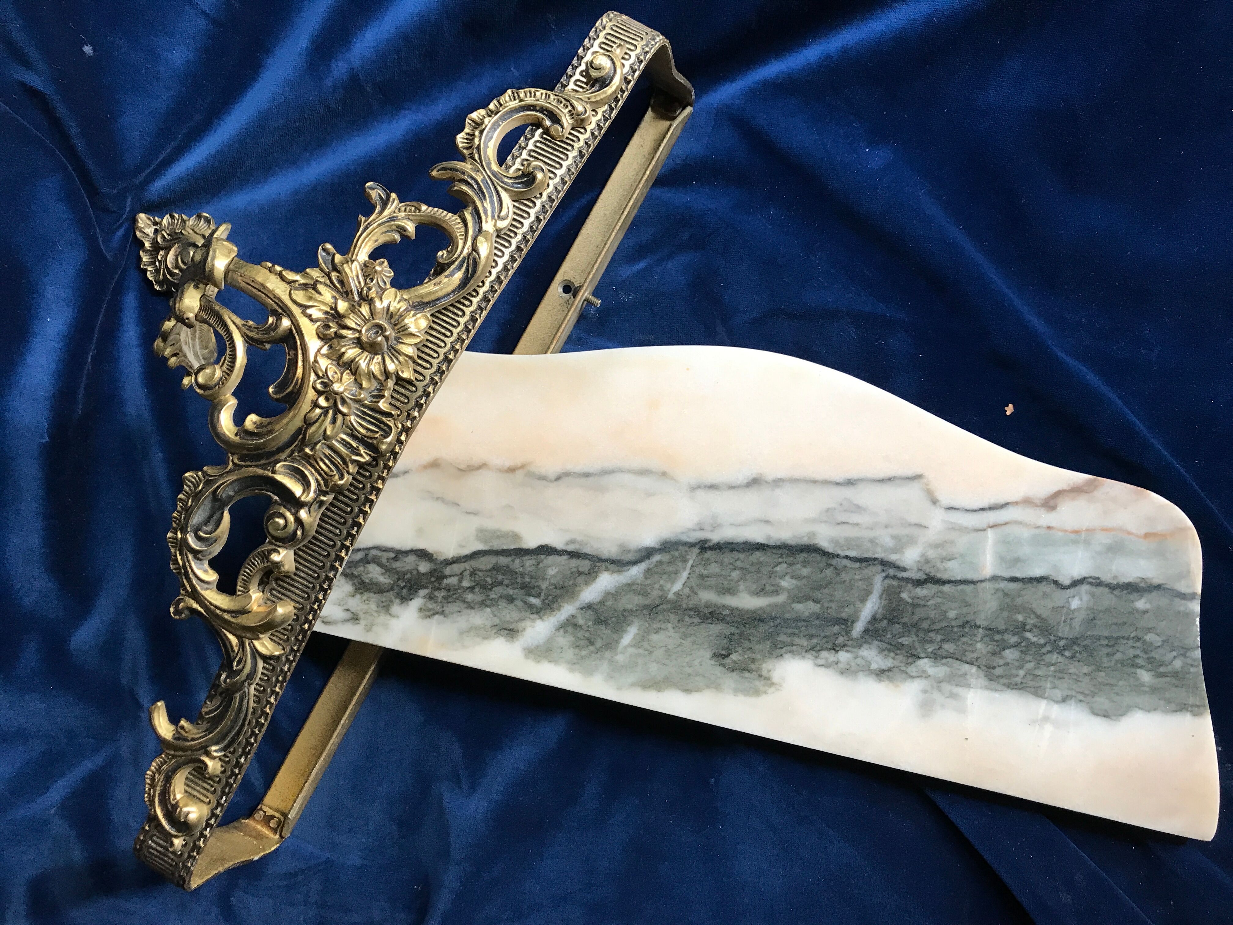 Console style Lois XV in bronze and marble