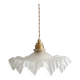 Vintage glass frilled/ruffled pendant