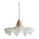 Vintage glass frilled/ruffled pendant