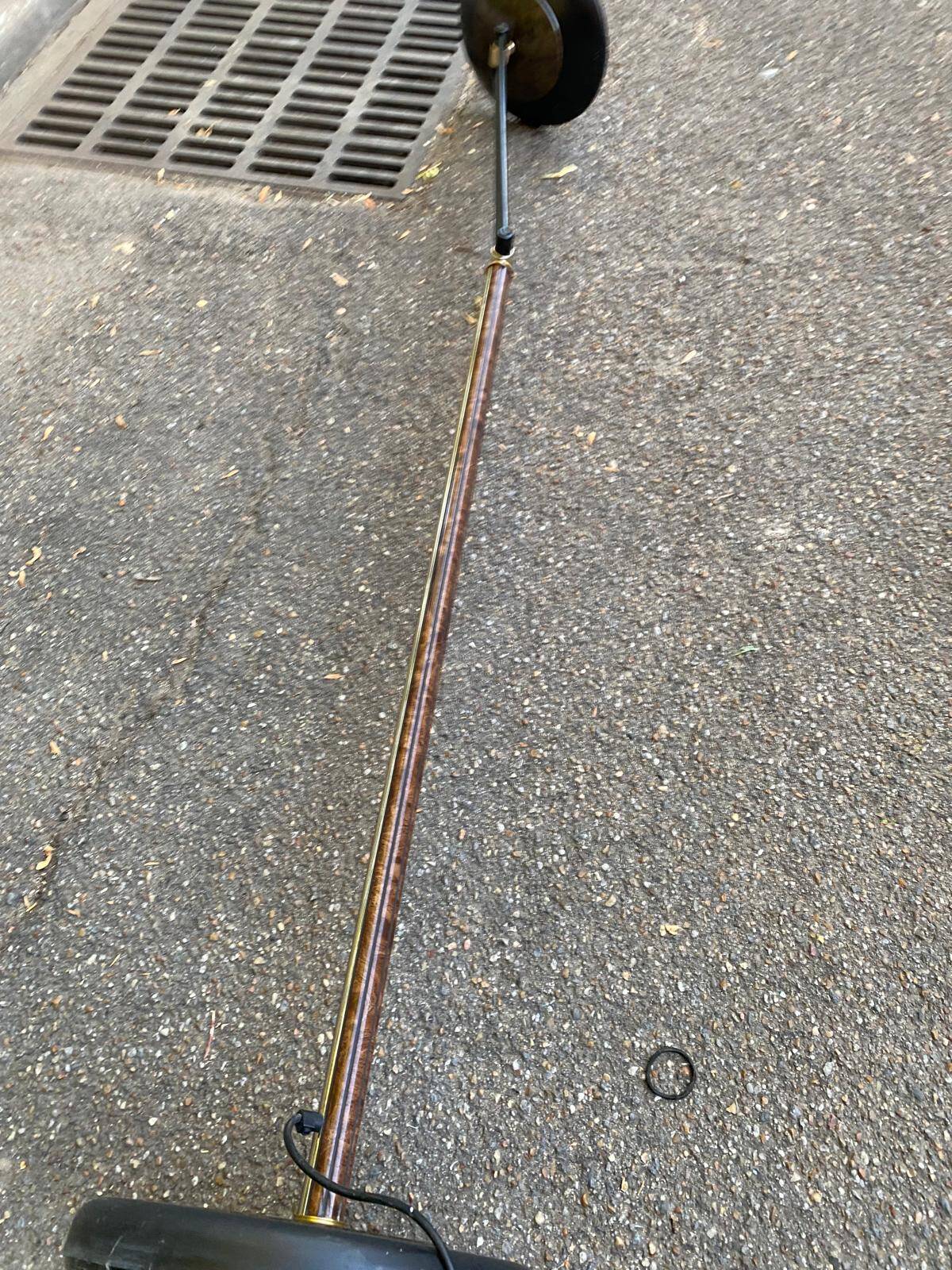 Vintage Italian floor lamp Zid (1996) in Loup & Brass finish with dimmer.