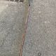 Vintage Italian floor lamp Zid (1996) in Loup & Brass finish with dimmer.