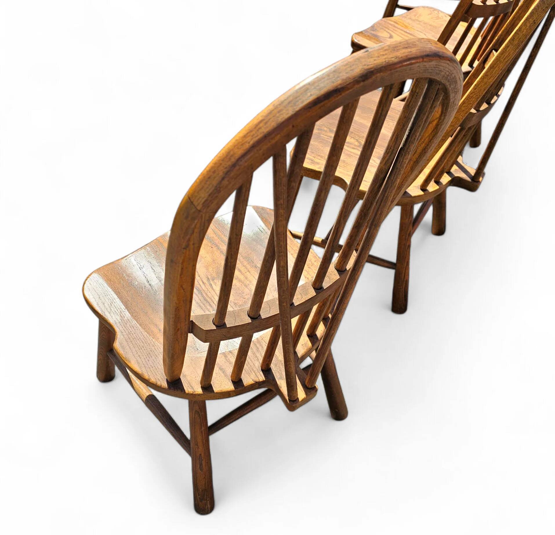 4 x Welsh stick back chairs