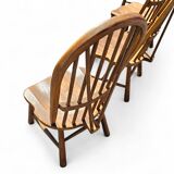 4 x Welsh stick back chairs