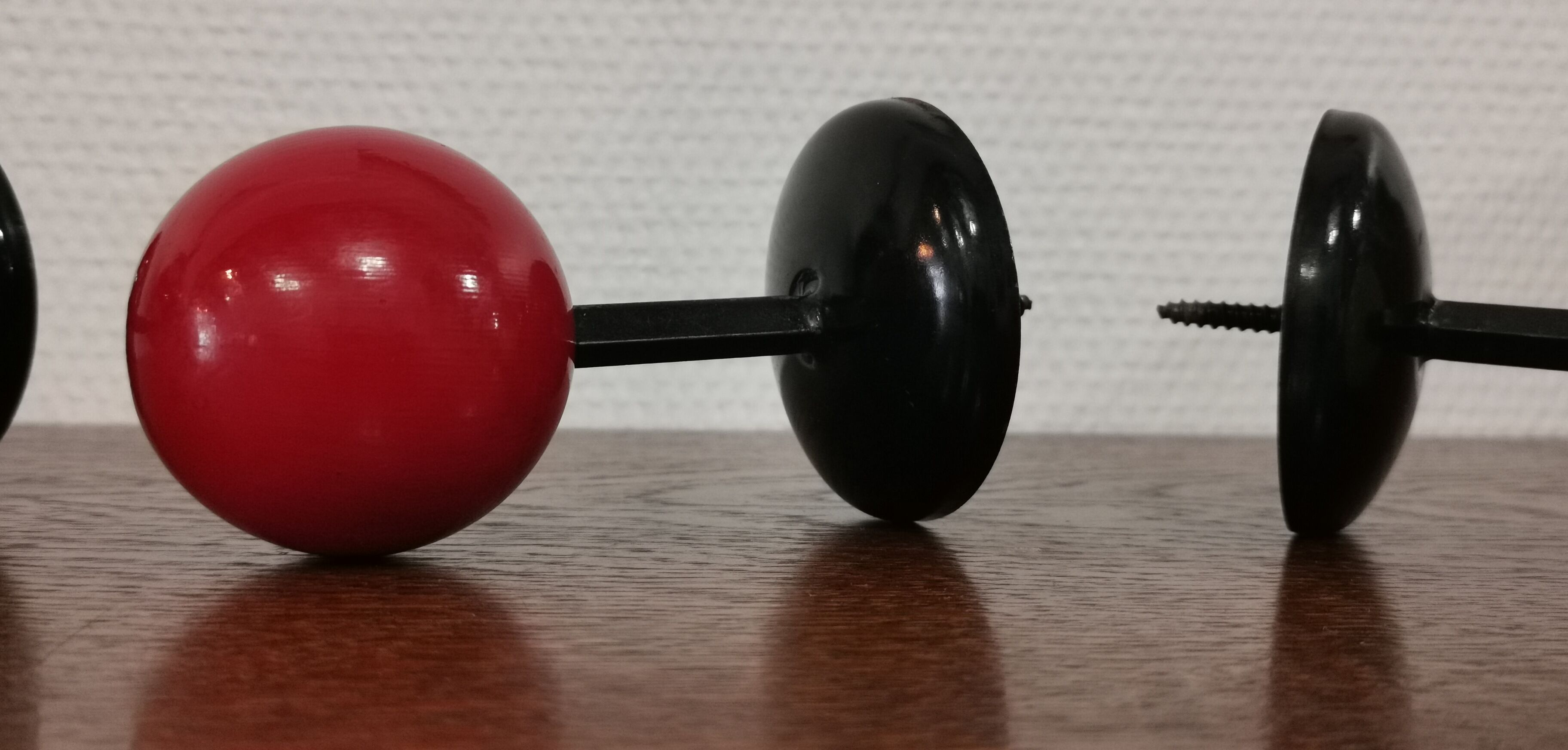 Hooks/coat rack colorful ball from the 50s