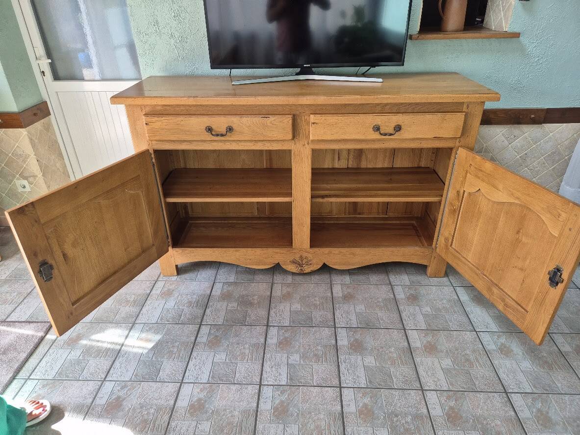 Buffet / Enfilade en chêne massif (170 cm) - Très bon état
