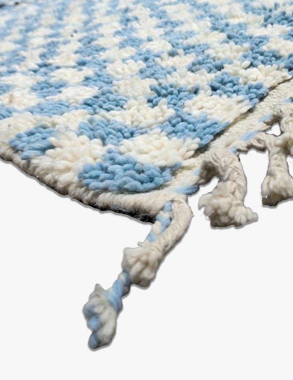 Tapis Graphique Bleu Contemporain - 295 x 261 cm