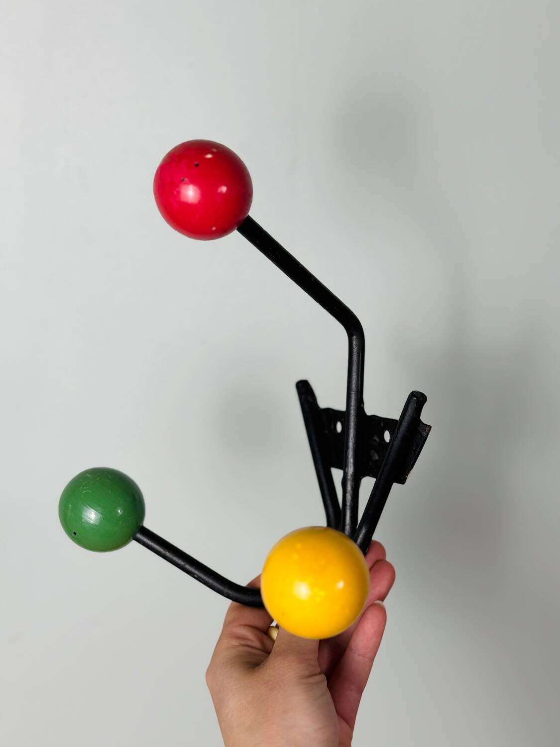 Coat hook 3 balls 1950