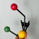 Patère portemanteau 3 boules 1950