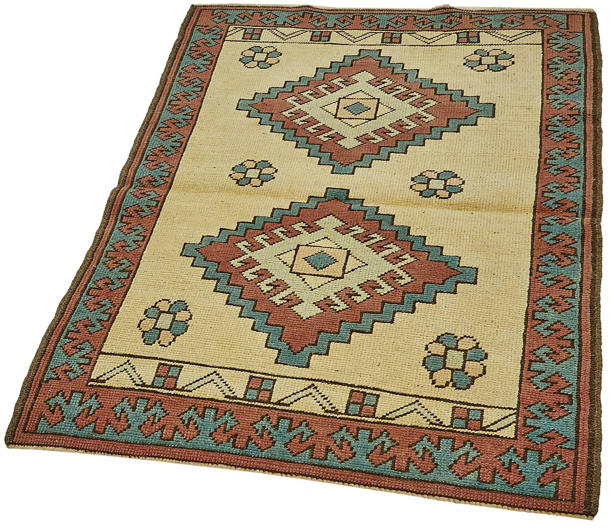 Turkish Vintage Anatolian Rug 84 cm x 115 cm