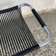 Black and chrome scoubidou stool