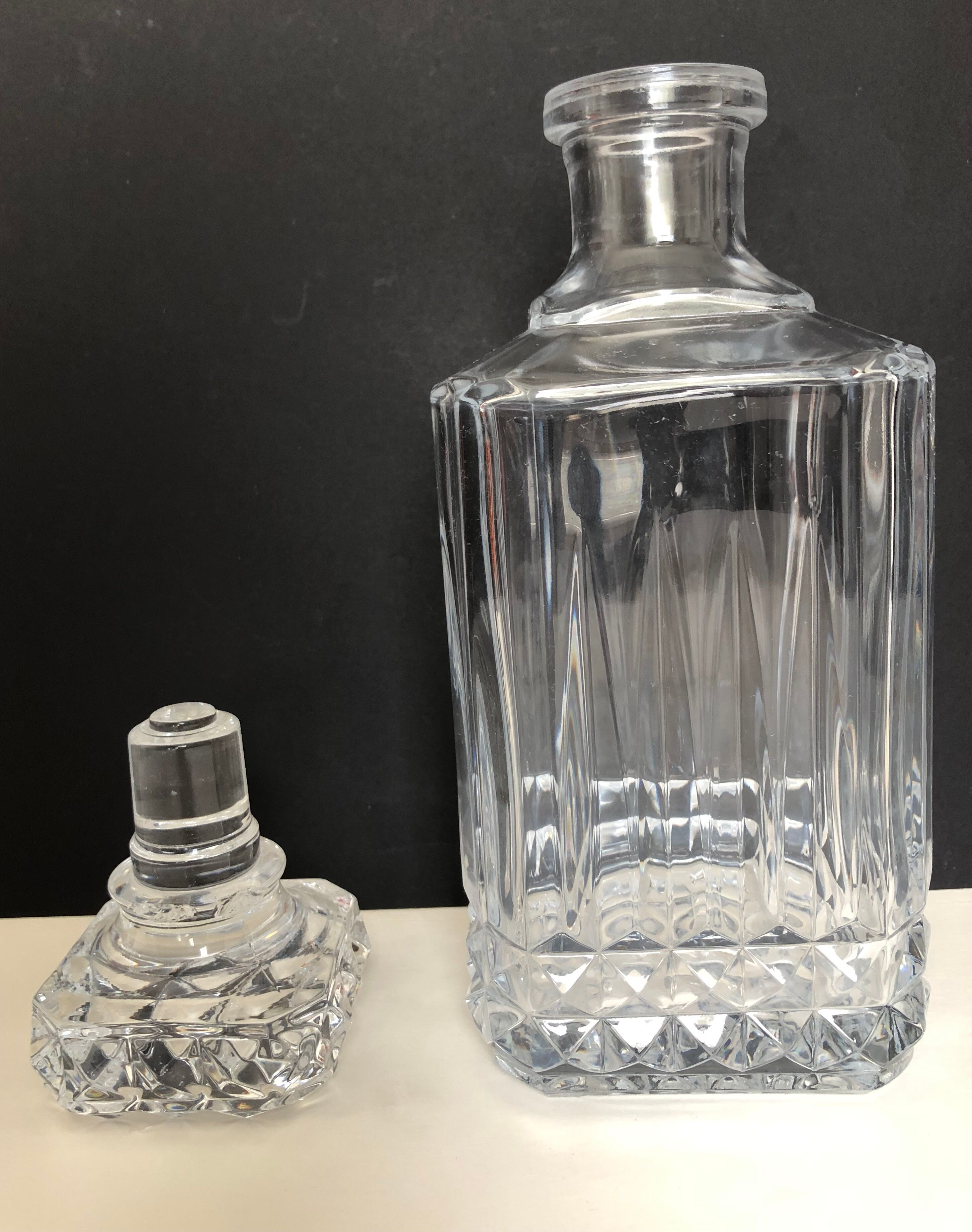 Crystal whiskey carafe