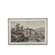 Original painting "Animated Monastery Landscape" around 1850 Italy?
