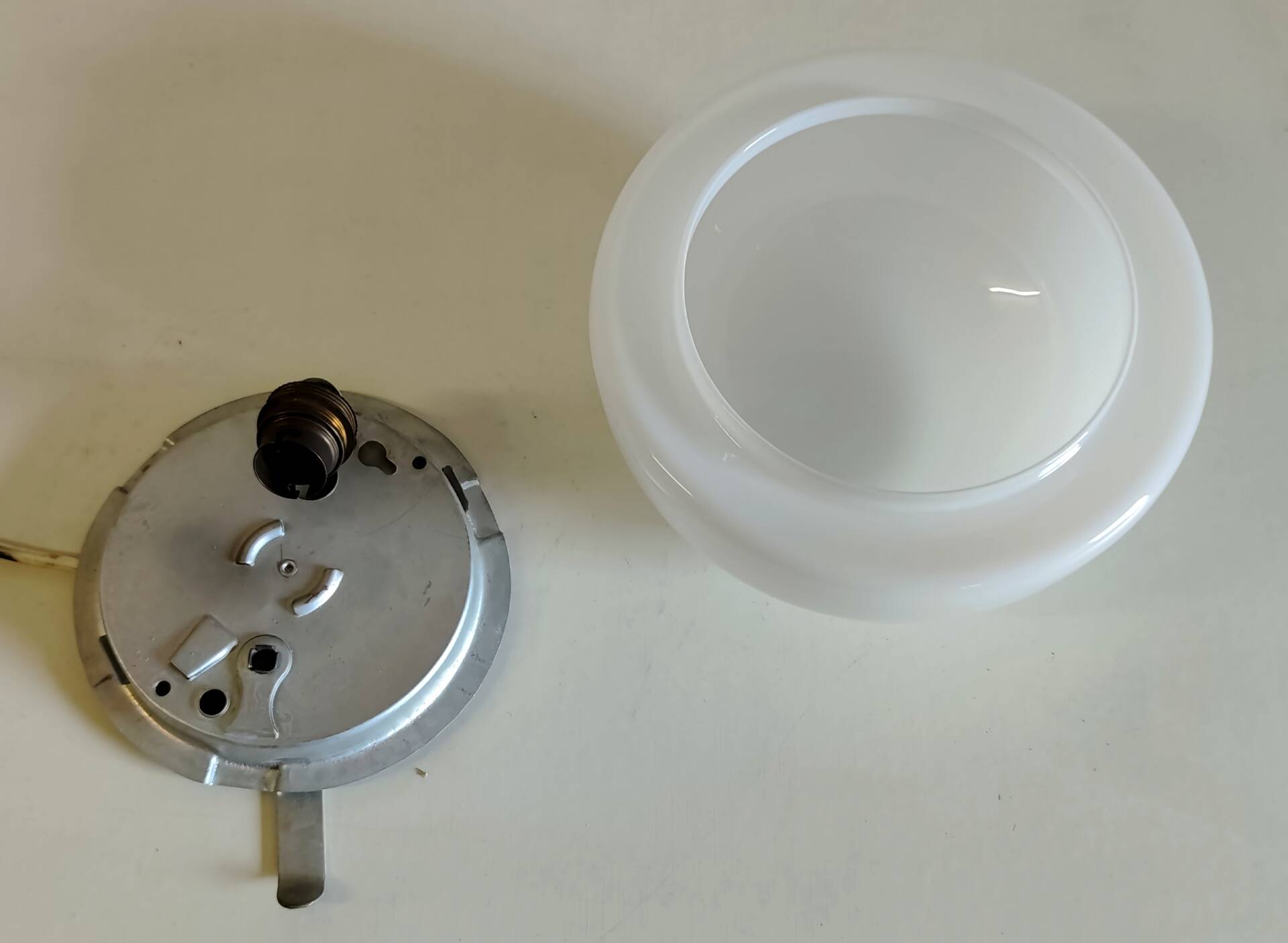 Ceiling light or globe wall lamp - mid 20th century