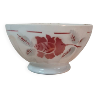 Faceted bowl in the style of Moulin des Loups at the Rose