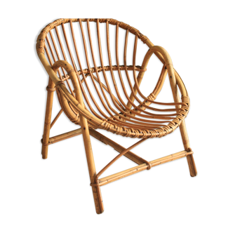 Child Rotin shell chair