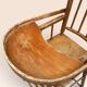 Chaise haute pour enfant en bois courbé