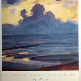 Original poster after Piet MONDRIAN, By the sea, Yale University, 1988