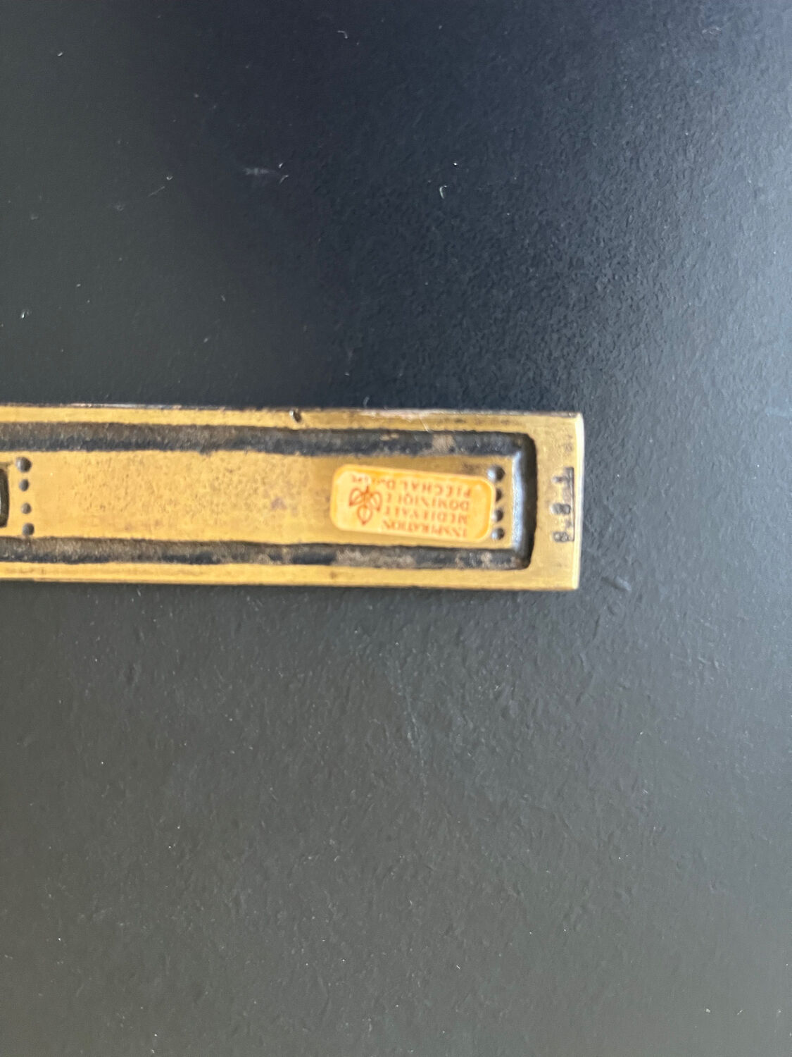 Piechaud enamelled bronze cross