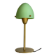 SCE mushroom lamp steel and vintage opaline glass