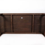 Coffee table in rosewood with blue tiles by Johannes Andersen and Silkeborg Furniture, 1960s