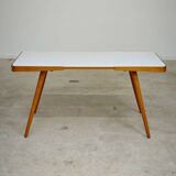 Table basse opaxit blanc par Jiri Jiroutek pour Cesky Nabytek 1960