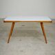 White opaxit coffee table by Jiri Jiroutek for Cesky Nabytek 1960