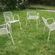 Series of 4 garden armchairs vintage signed EMU model Rio