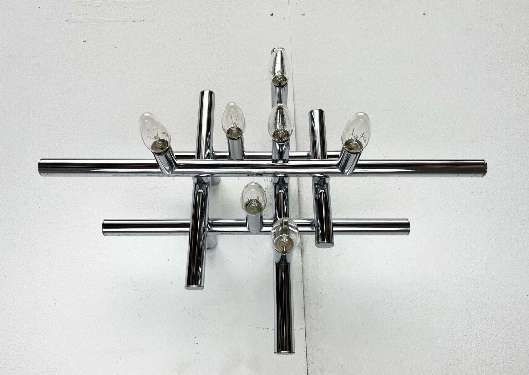 Mid-century Swiss space-age wall lamps or ceiling lights by Temde, 1960s.