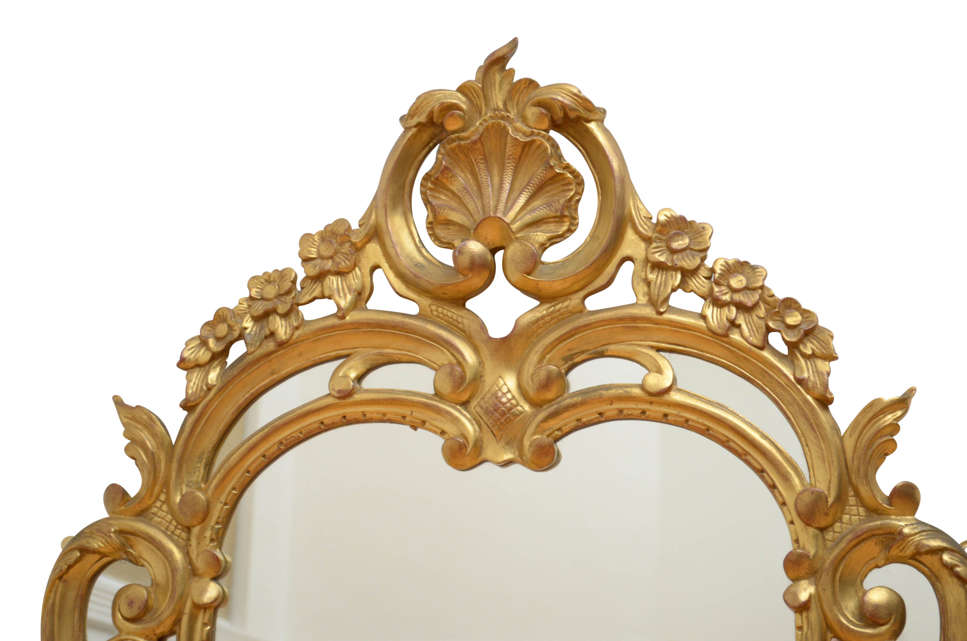 19th century giltwood wall mirror - 116x71cm