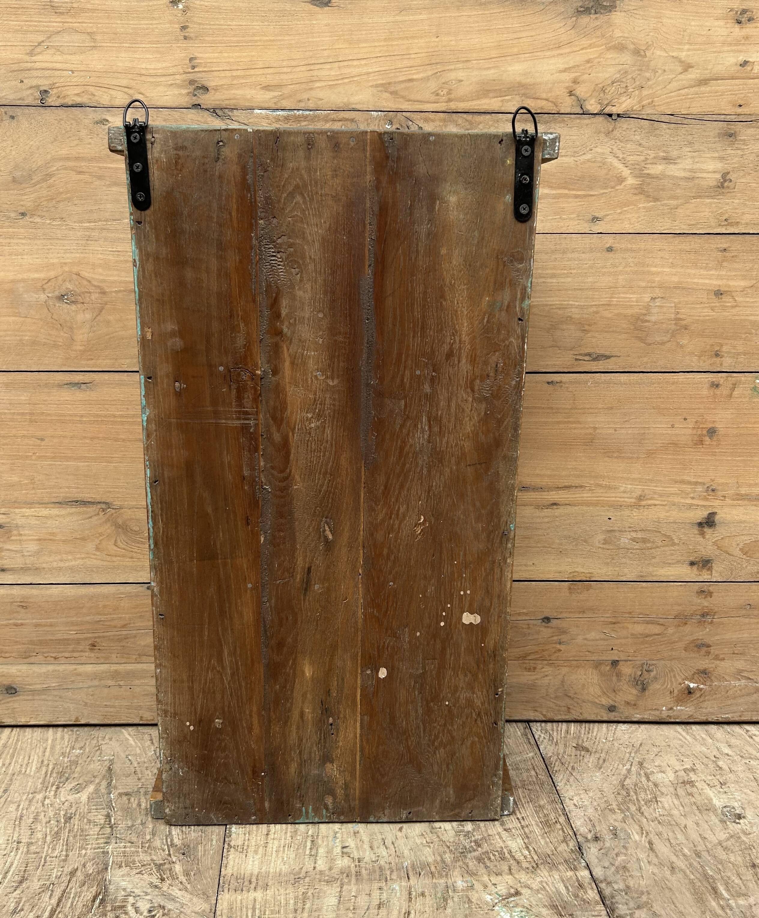 Wall display cabinet in Burmese teak