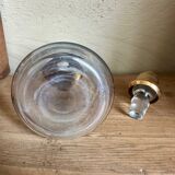 Glass and gilded bottle