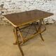 Vintage rattan coffee table with magazine racks