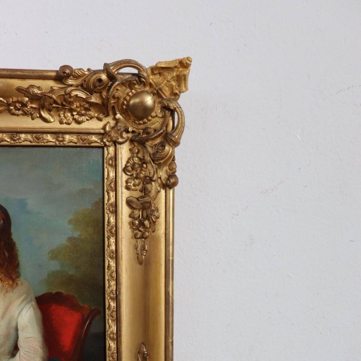 Portrait Of A Young Woman With A Book, Oil On Canvas, Italy, 19th Century