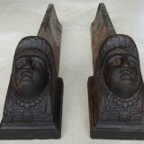 Old andirons cast iron