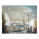 Michel Pabois: Paris, view over the rooftops, original oil on canvas signed.