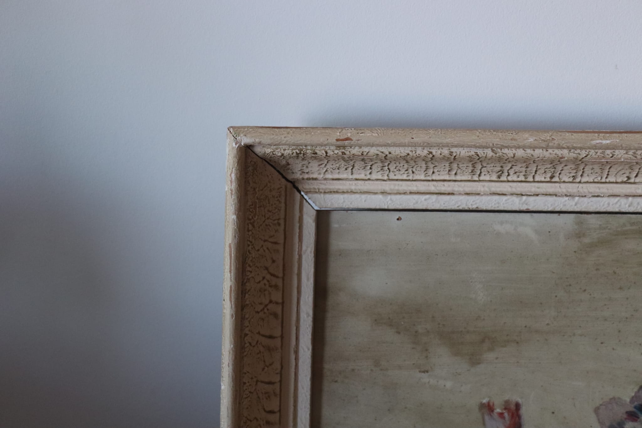 Oil on panel bouquet of anemones