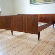 Danish rosewood floating bed from Sannemans Møbelfabrik, 1960s
