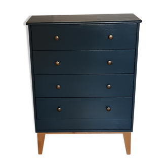 Scandinavian chest of drawers in glove blue