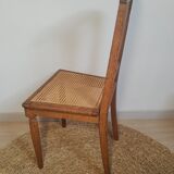 Chaise cannée art déco relookée