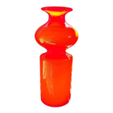 Scandinavische glazen hooped vaas Per Lütken voor Holmegaard, Denmark, 1950