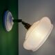 Vintage pink glass lampshade wall lamp