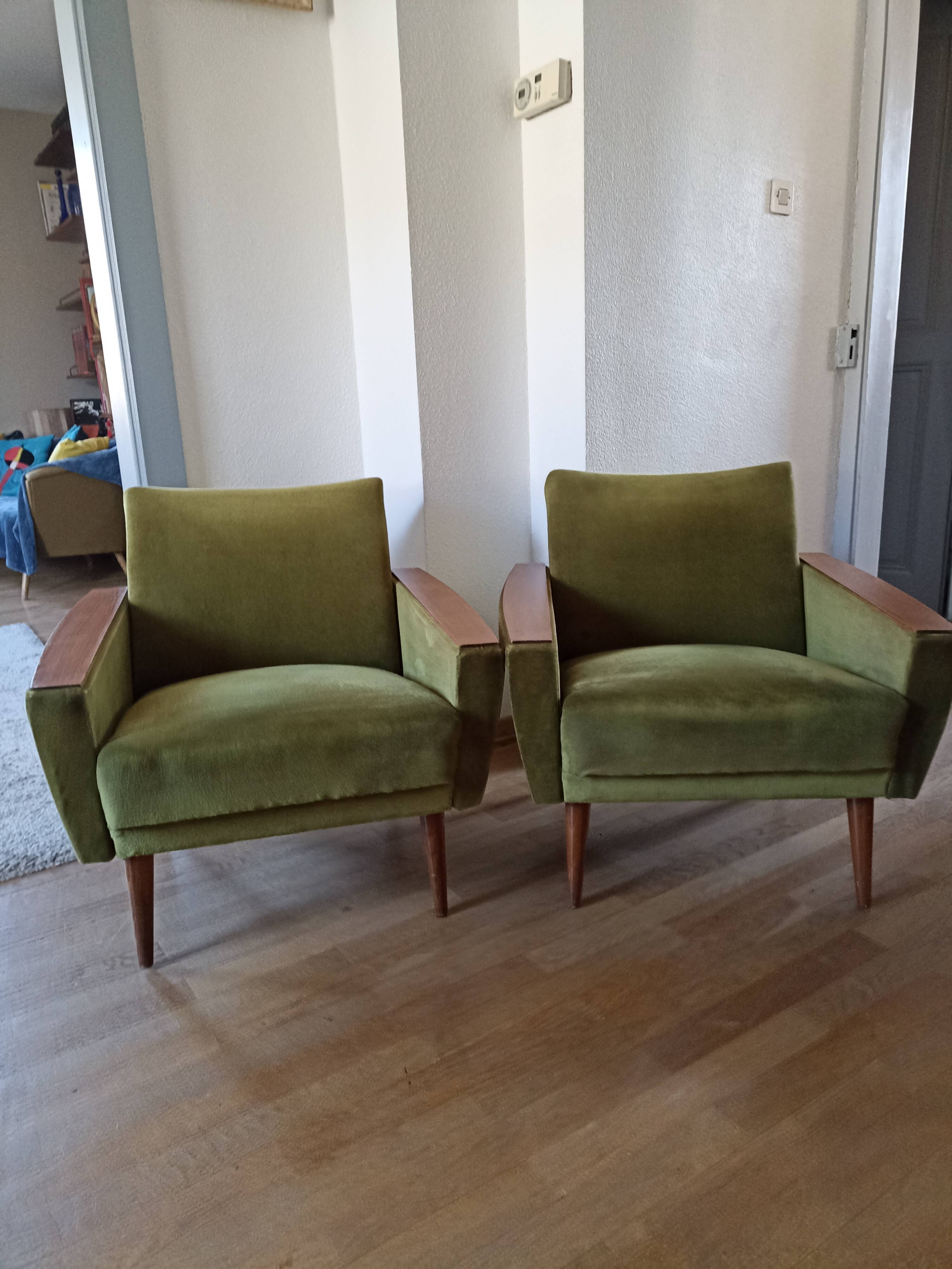 Pair of vintage armchairs