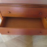Elégante commode  en merisier – 3 tiroirs –Années 80