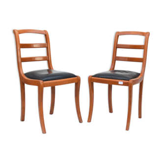 Paire de chaises à barrettes