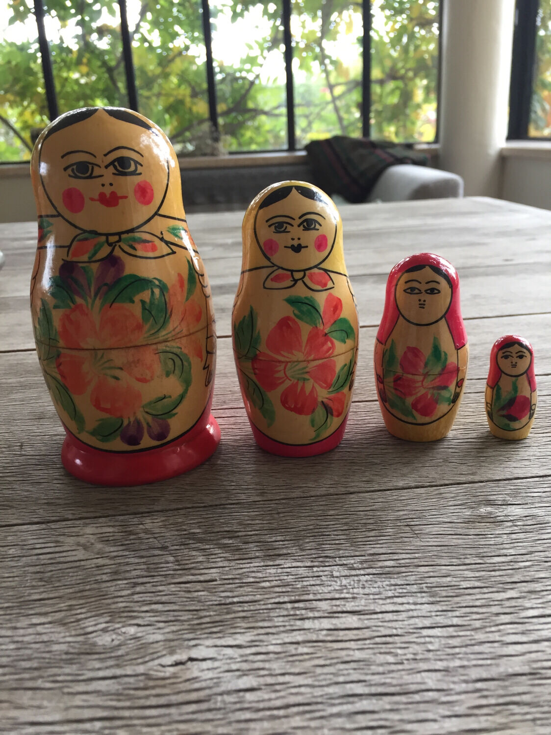 4 Russian dolls made in USSR