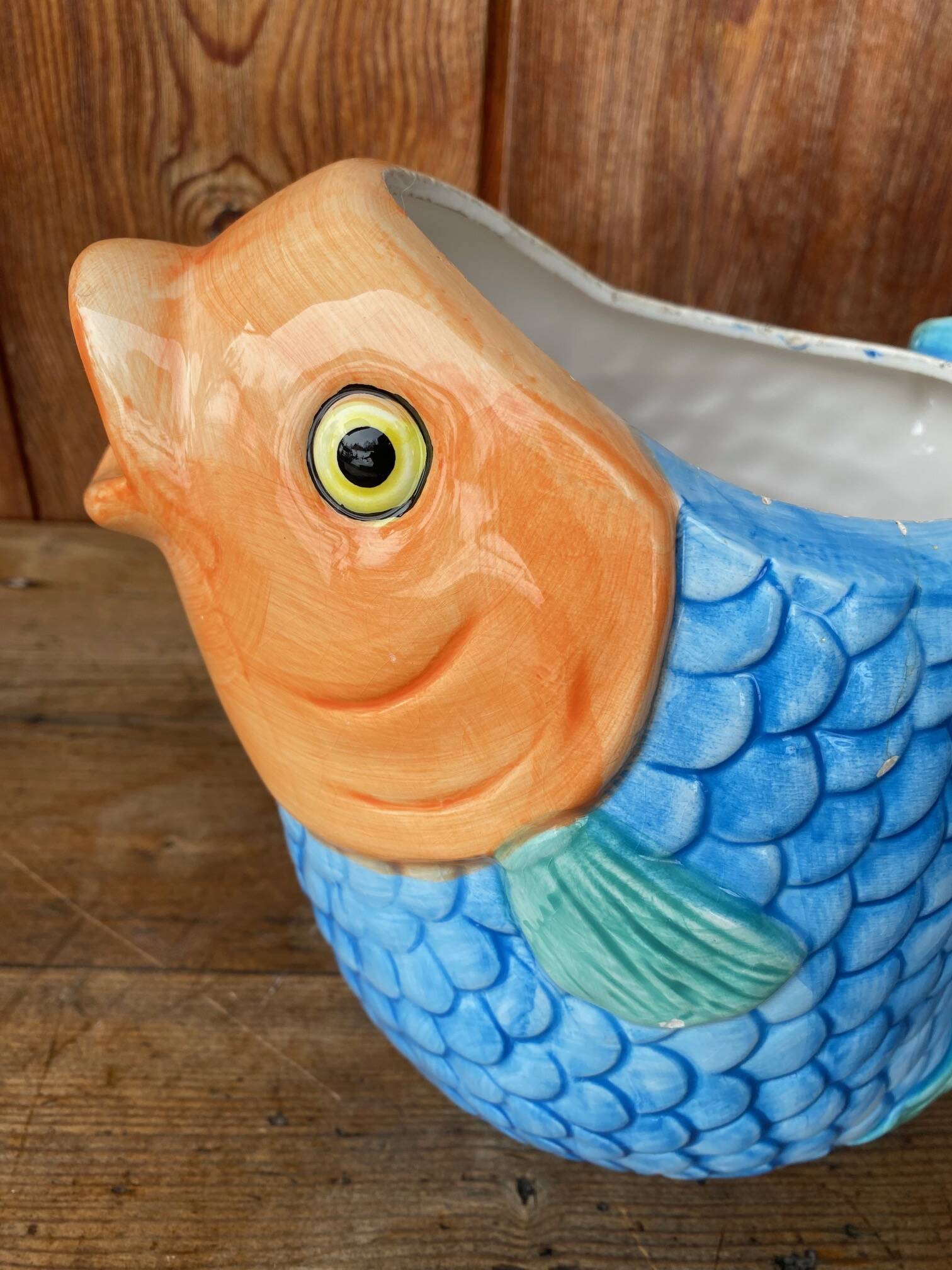 Zoomorphic fish jug.